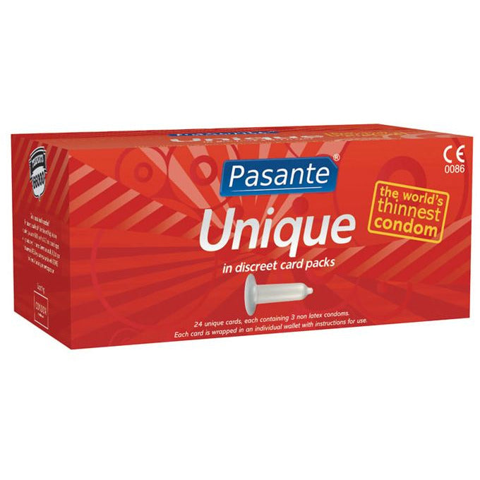 Pasante Non-Latex Unique Condoms x 72 -