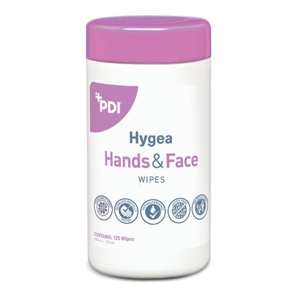 Hygea Hands & Face Personal Washcloth - Small Canister (125) - PDI