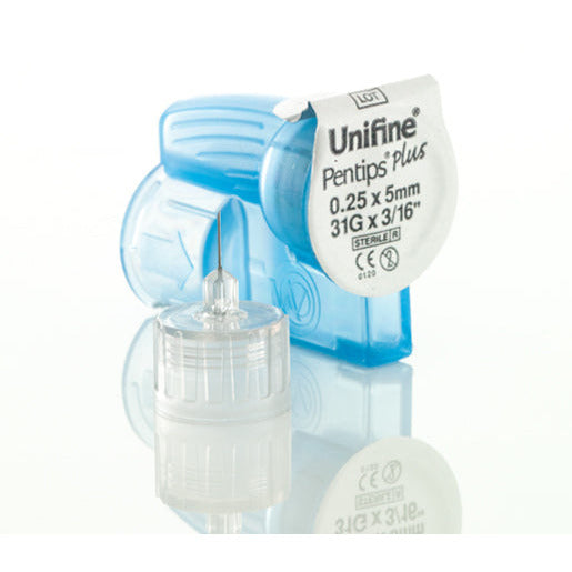 Unifine Pentips Plus Diabetes Medication Injection Pen Needle - 5mm x 31G x 100