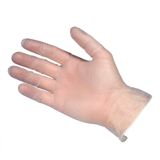 Vinyl Gloves - Clear - Powder Free - Large x 100 - Gloves4U