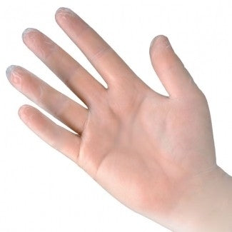 Vinyl Powdered Gloves Clear Extra Large Per 100 - Discontinued