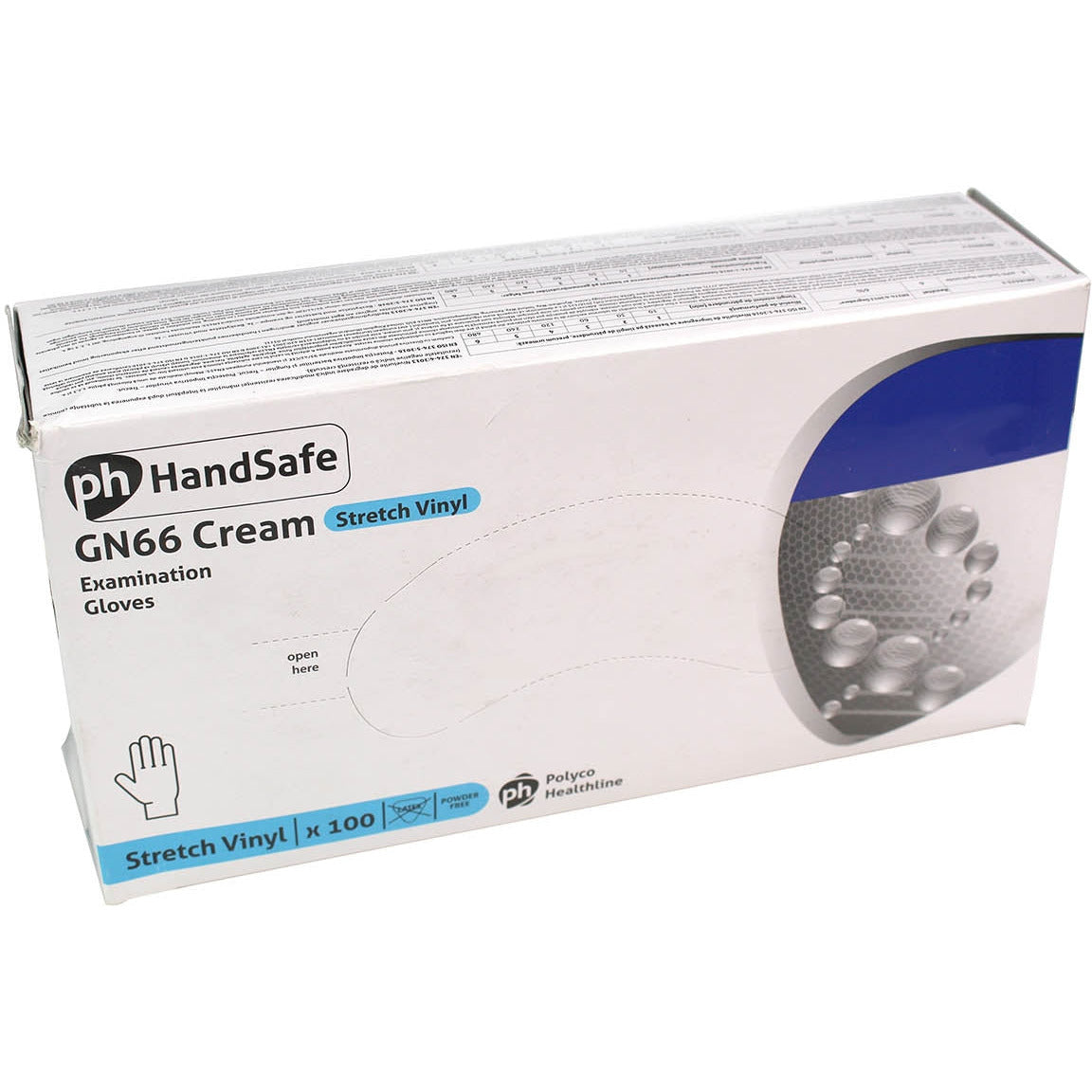 Vinyl Powder Free Cream Gloves - Pack of 100 - Medium - Discontinued