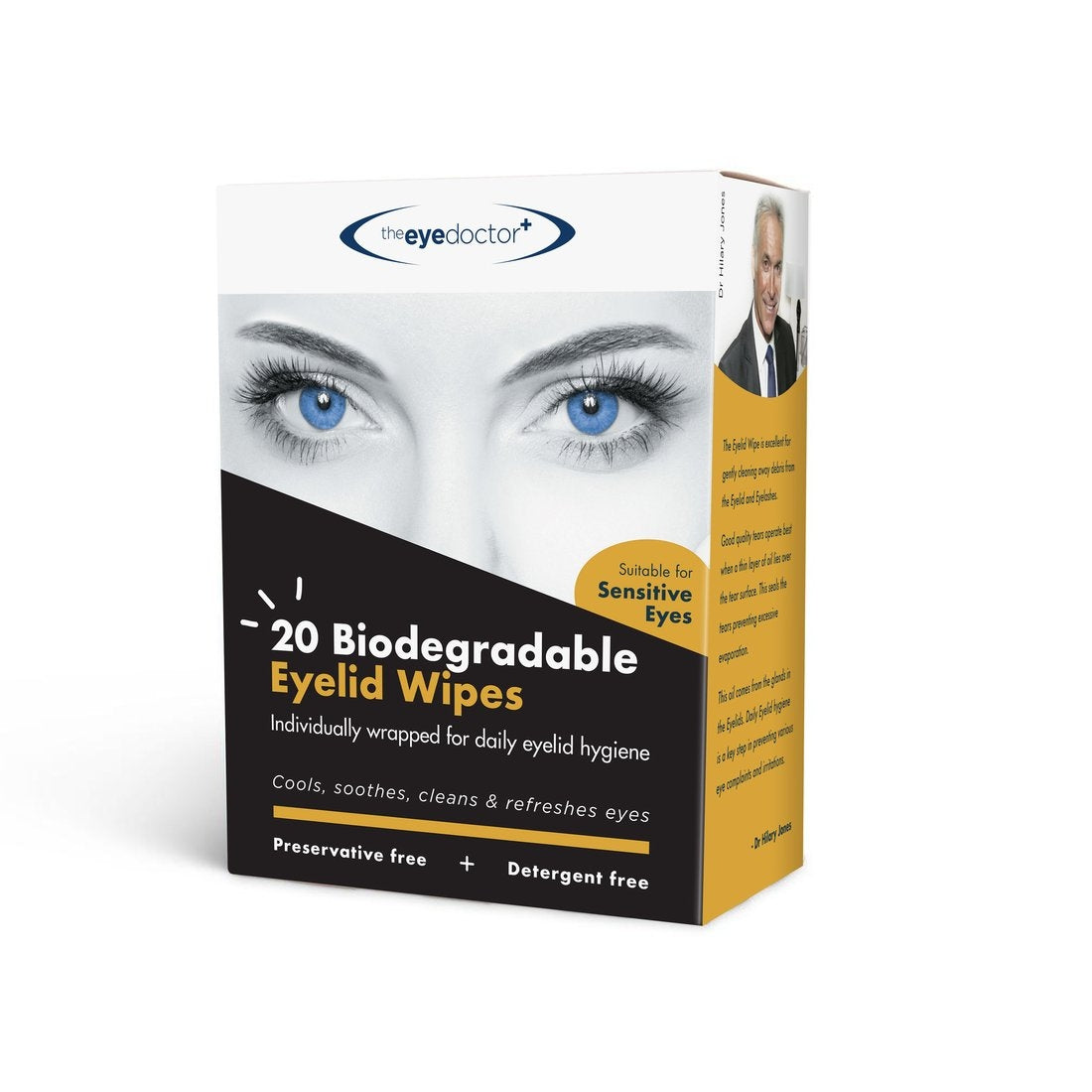 The Eye Doctor Lid Biodegradable Wipes - 20 Wipes - The Body Doctor
