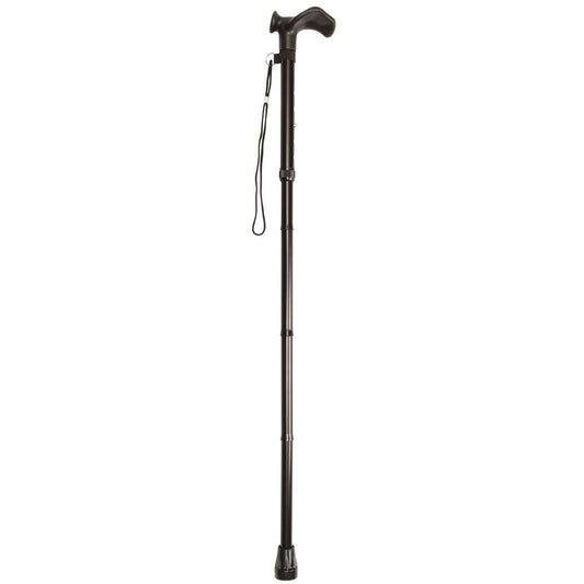 Anatomic Adjustable Walking Stick L/H 33" - 37" With Strap - SINGLE