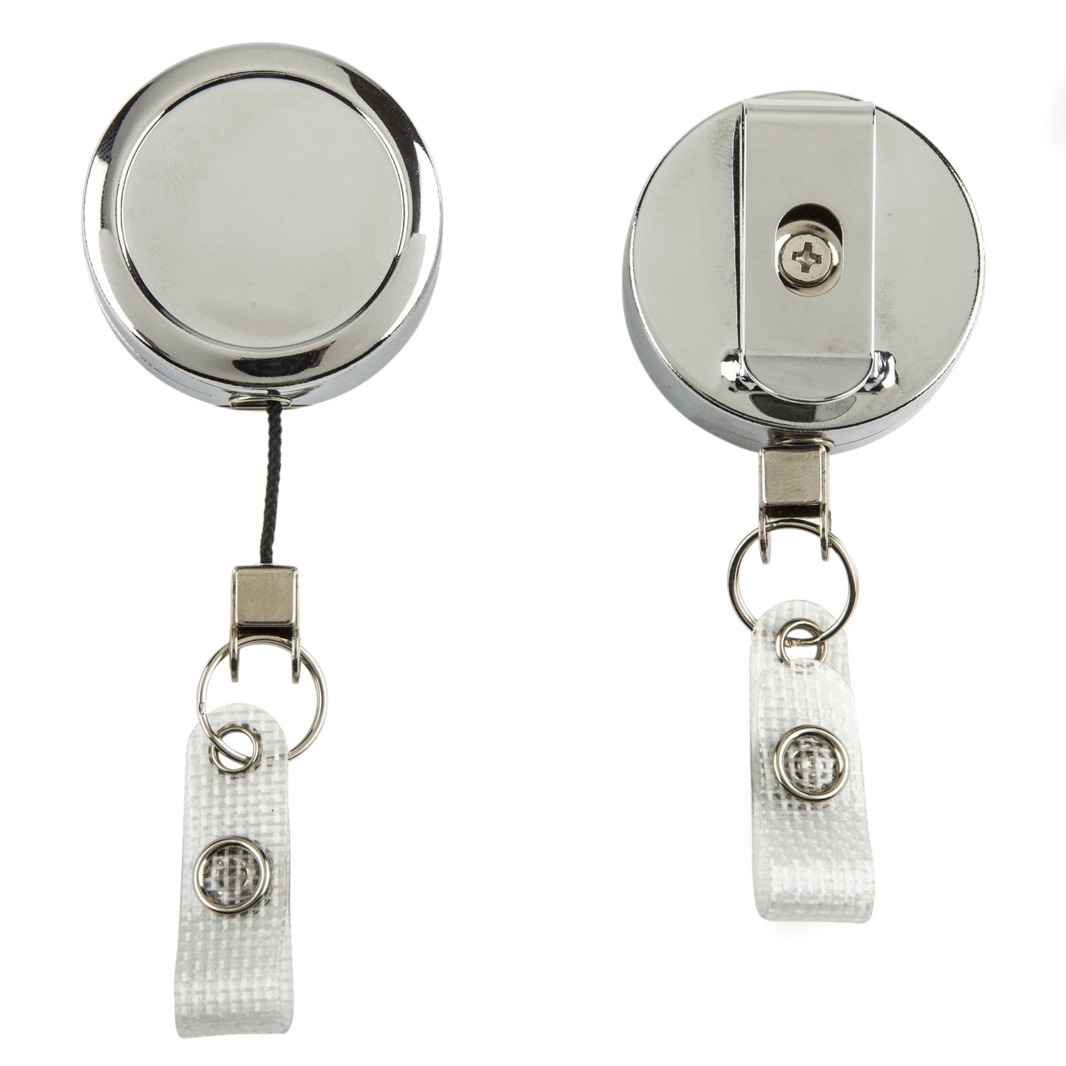 Chrome heavy duty badge reel with strap - Pack of 10 – Medisave UK