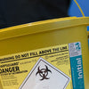 Yellow Sharps Bin