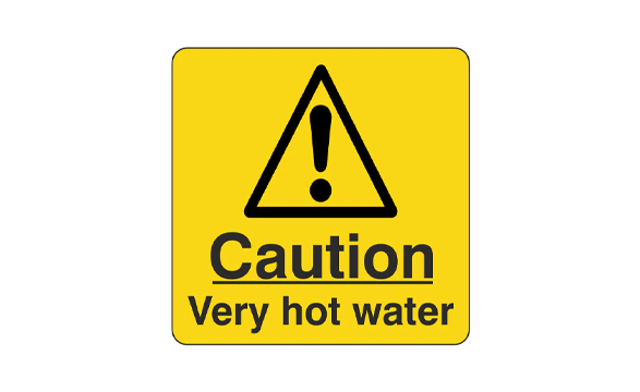 Buy Hot Water & Surfaces Signs from Medisave