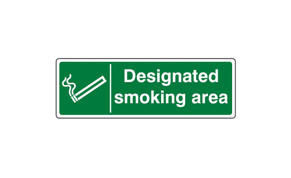 Designed Smoking Area Signs
