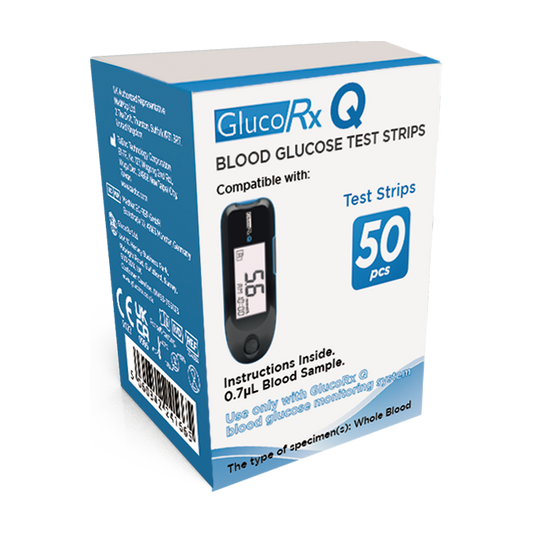 GlucoRx Q Test Strips - Pack of 50 - 