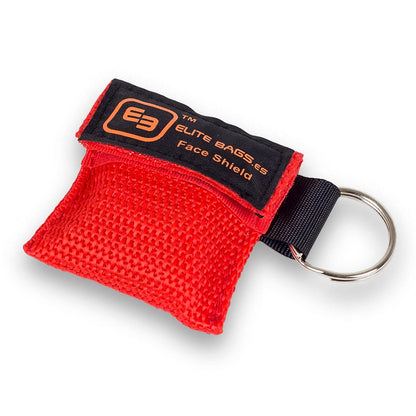 Key Ring CPR Mask Bag - Red - 