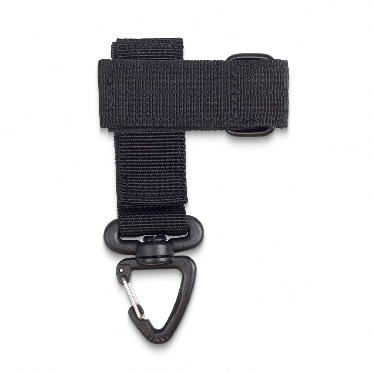 Glove Holder/Rope Accessory w/ Multi-Use Carabiner - Black Polyester - 