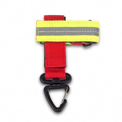 Glove Holder/Rope Accessory w/ Multi-Use Carabiner - Red Polyester - 