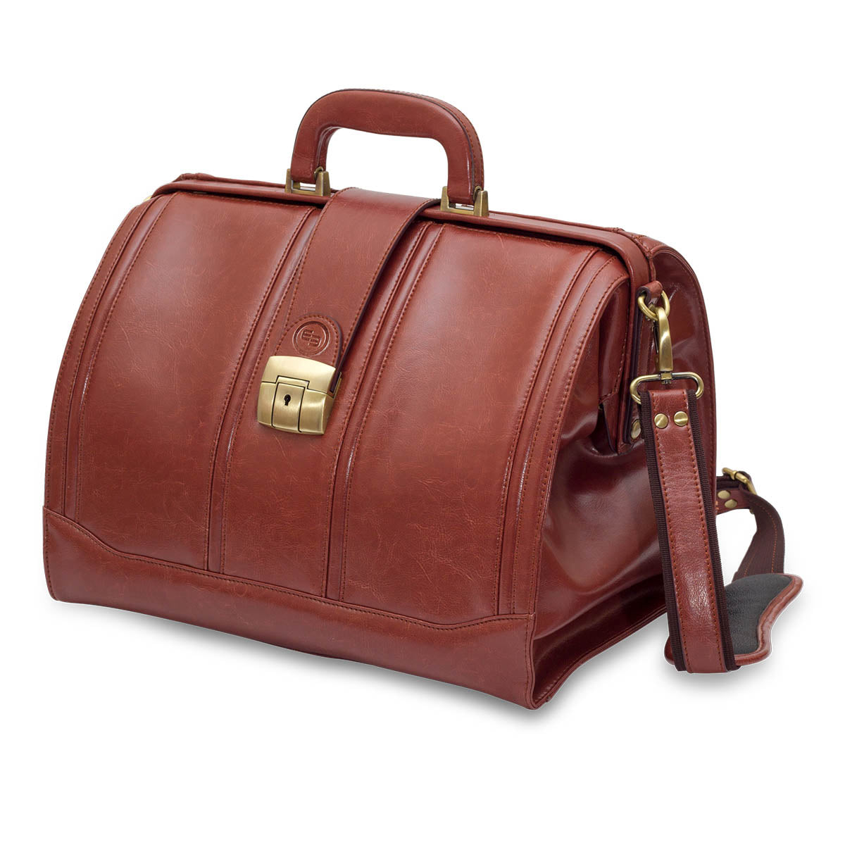 Elite Traditional Doctors Bag - Brown Leather - 