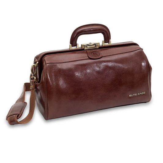 Elite Traditional Medical Bag - Brown Leather - 