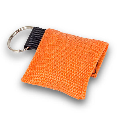 Key Ring CPR Mask Bag - Orange - 