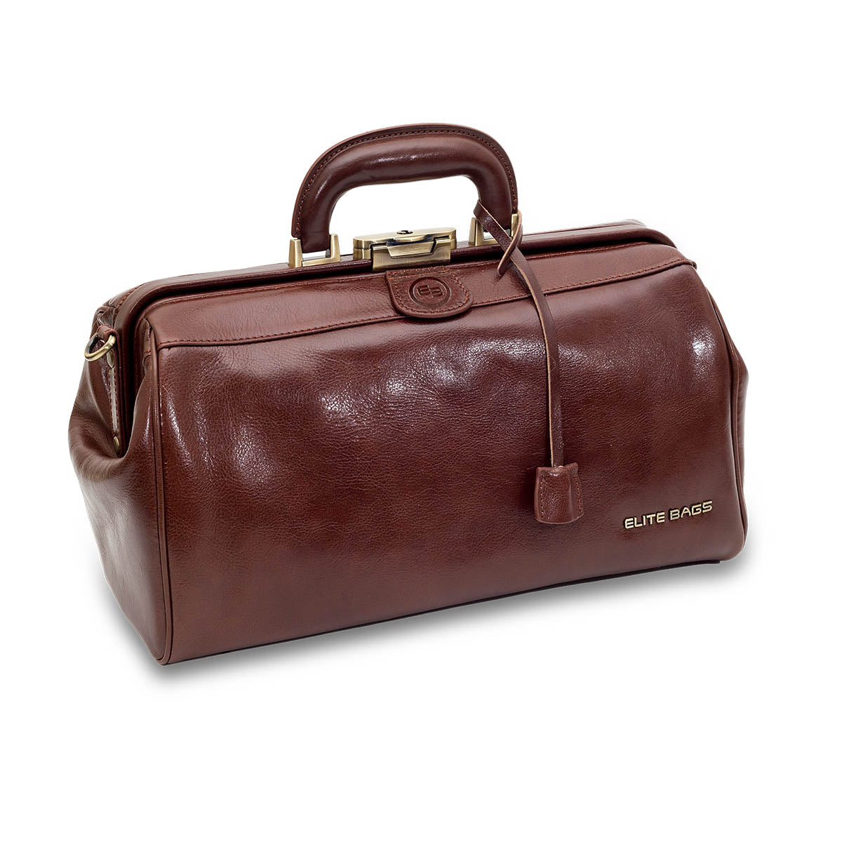 Elite Traditional Medical Bag - Brown Leather - Clearance - 