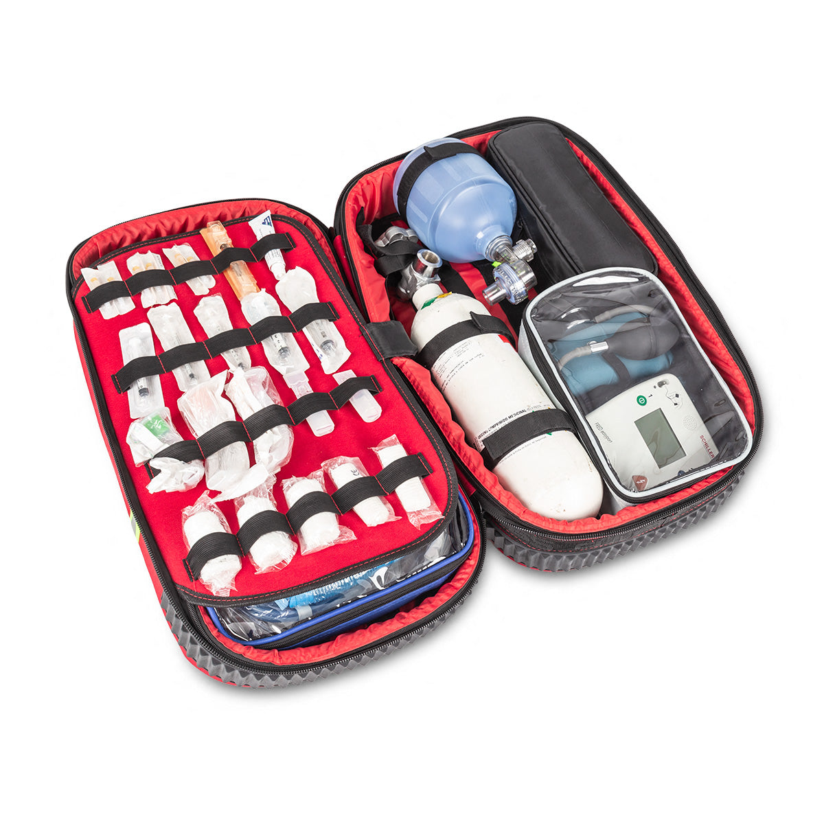 EMERAIR'S Advanced Life Support Emergency Briefcase (ALS) - Red - 