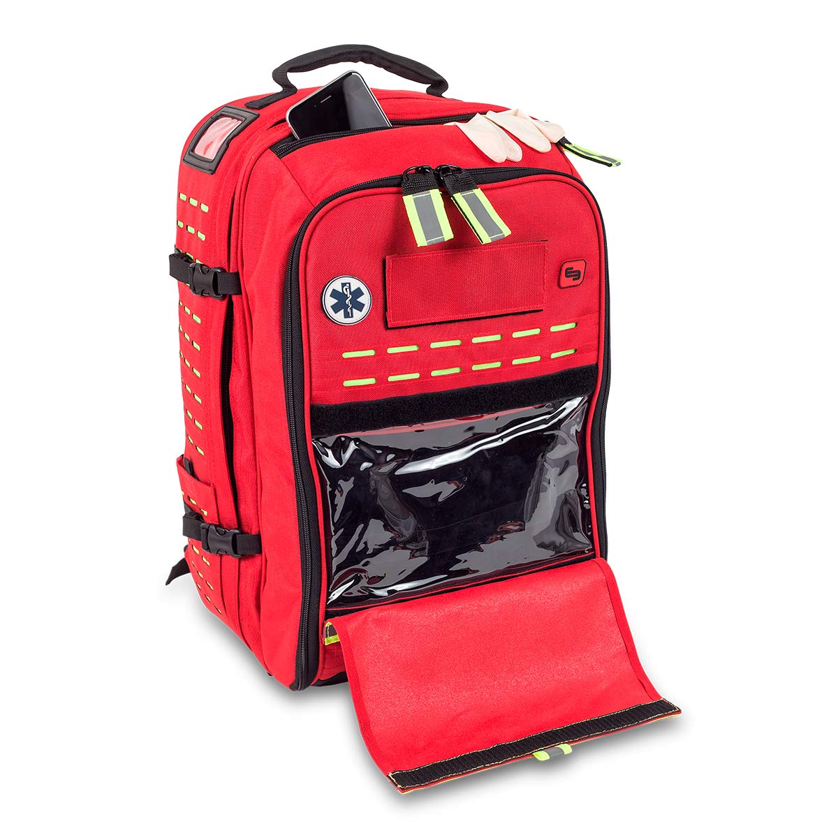 Robust's - Tactical Backpack with Adjustable Inner Layout - Red - 