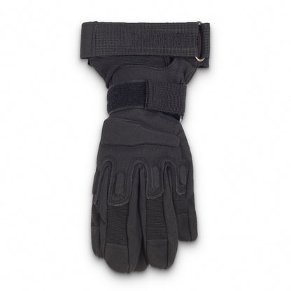 Glove Holder/Rope Accessory w/ Multi-Use Carabiner - Black Polyester - 