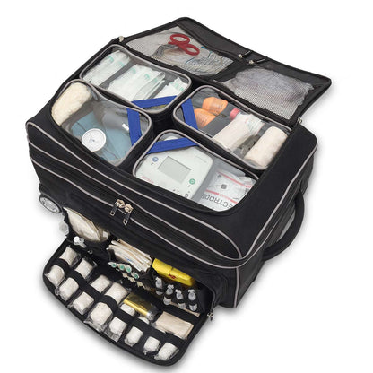 Sports Therapy Trolley - Black - Polyester - 