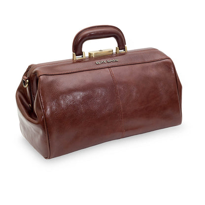 Elite Traditional Medical Bag - Brown Leather - Clearance - 