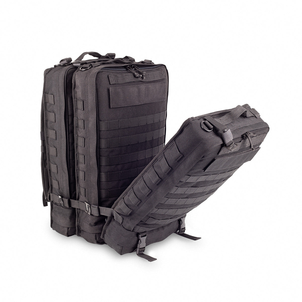 Compact Modular Tactical Backpack Black - Polyester - 