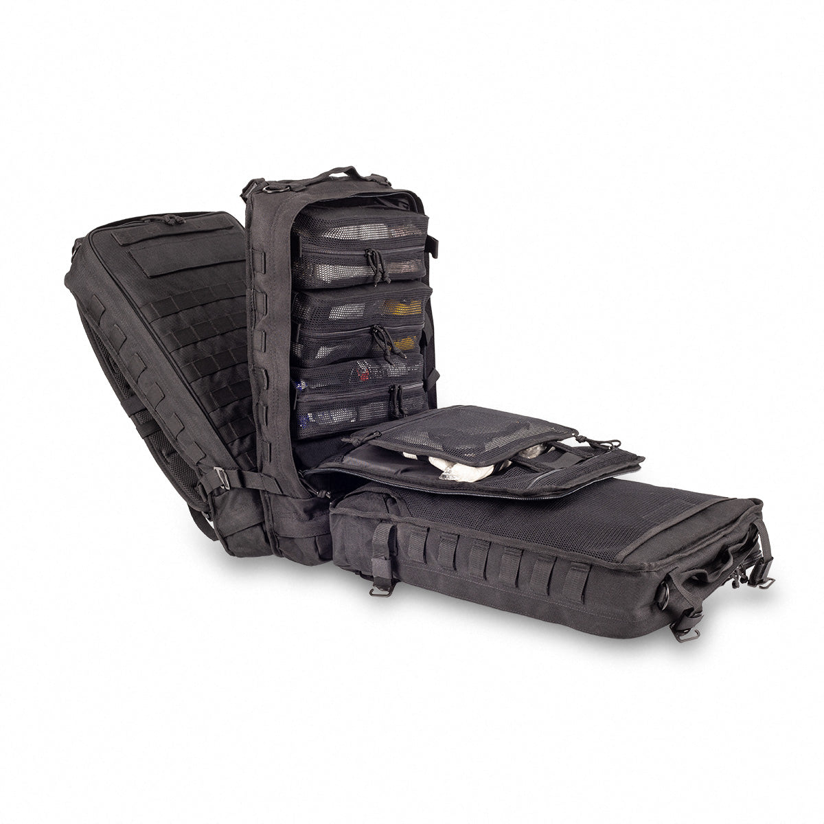 Compact Modular Tactical Backpack Black - Polyester - 