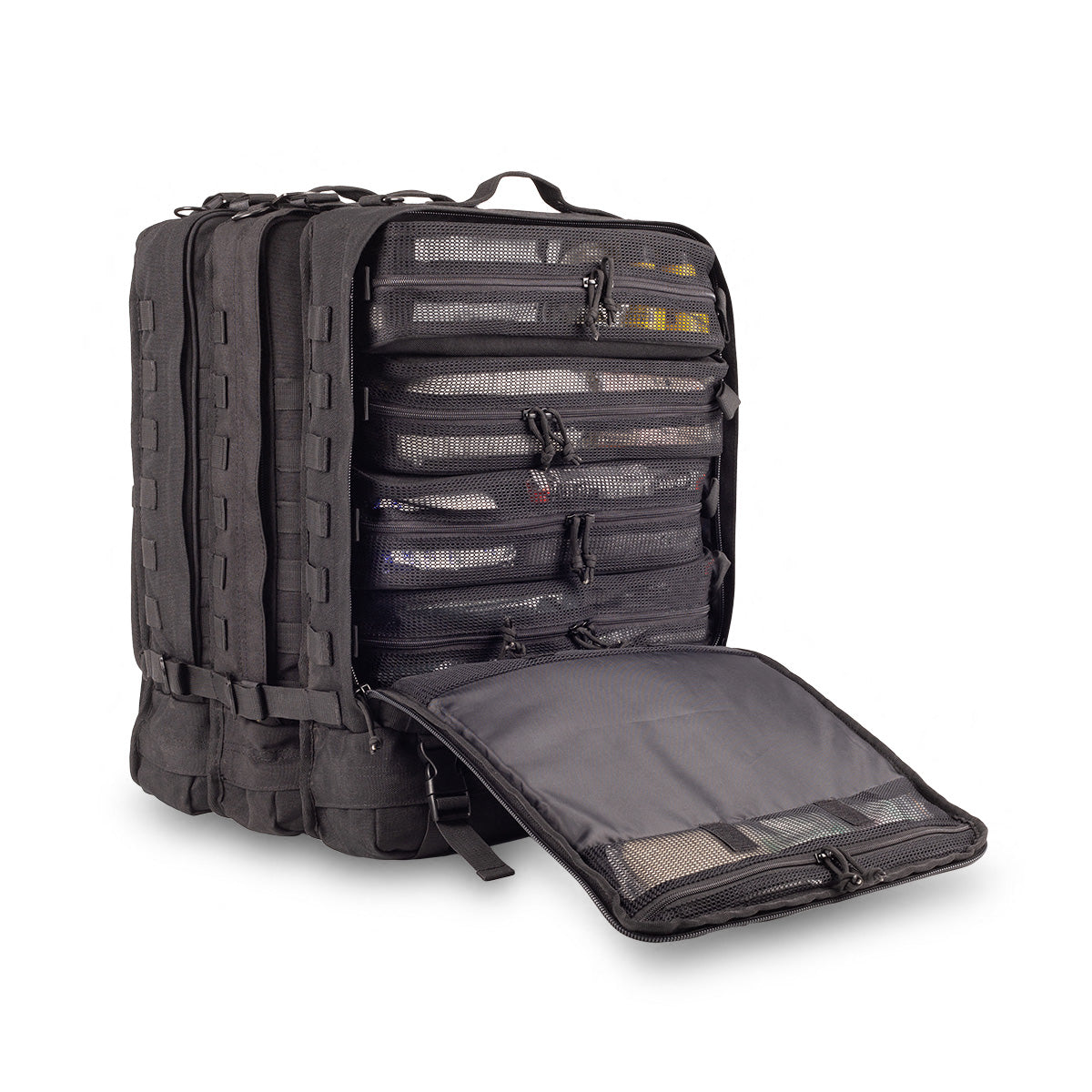 Compact Modular Tactical Backpack Black - Polyester - 