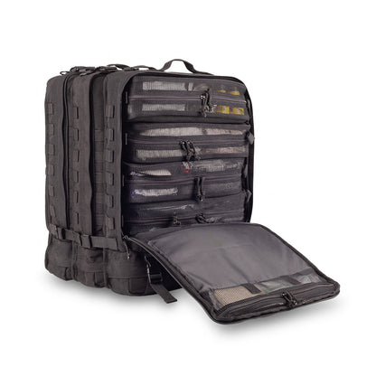 Compact Modular Tactical Backpack Black - Polyester - 