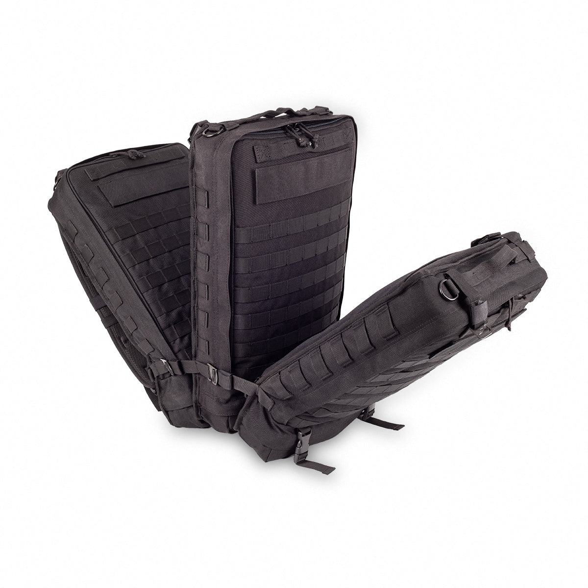 Compact Modular Tactical Backpack Black - Polyester - 