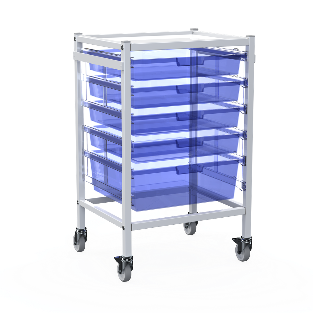 Shuttleworth Wide Single Medical Storage Trolley - 