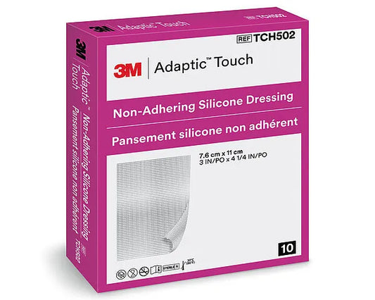 Adaptic Touch Dressing - 7.6cm x 11cm - Pack of 10 - 