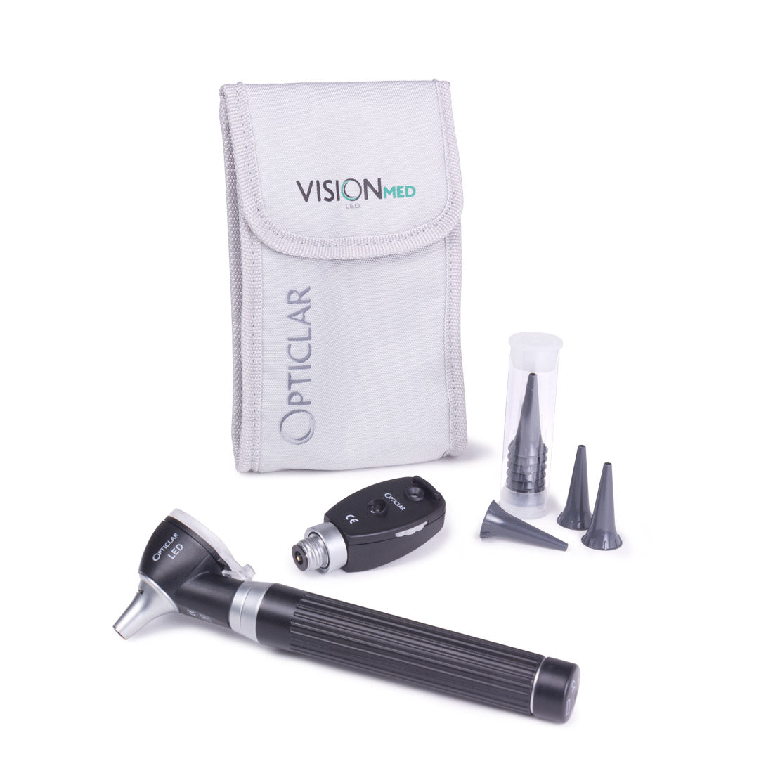 Opticlar Visionmed P2 Diagnostic Set, P2 LED Fibre Optic Otoscope, LED Ophthalmoscope