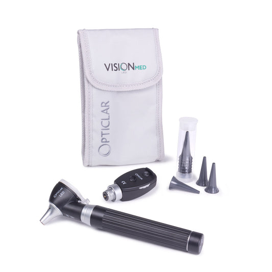 Opticlar Visionmed P2 Diagnostic Set, P2 LED Fibre Optic Otoscope, LED Ophthalmoscope