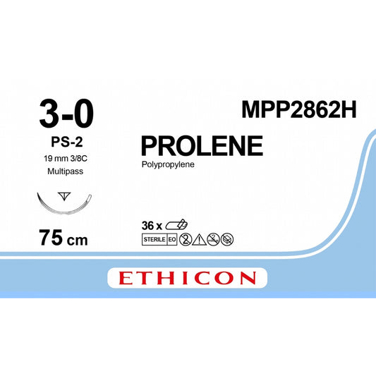 Prolene Clear Suture 3-0 75cm - Pack of 36