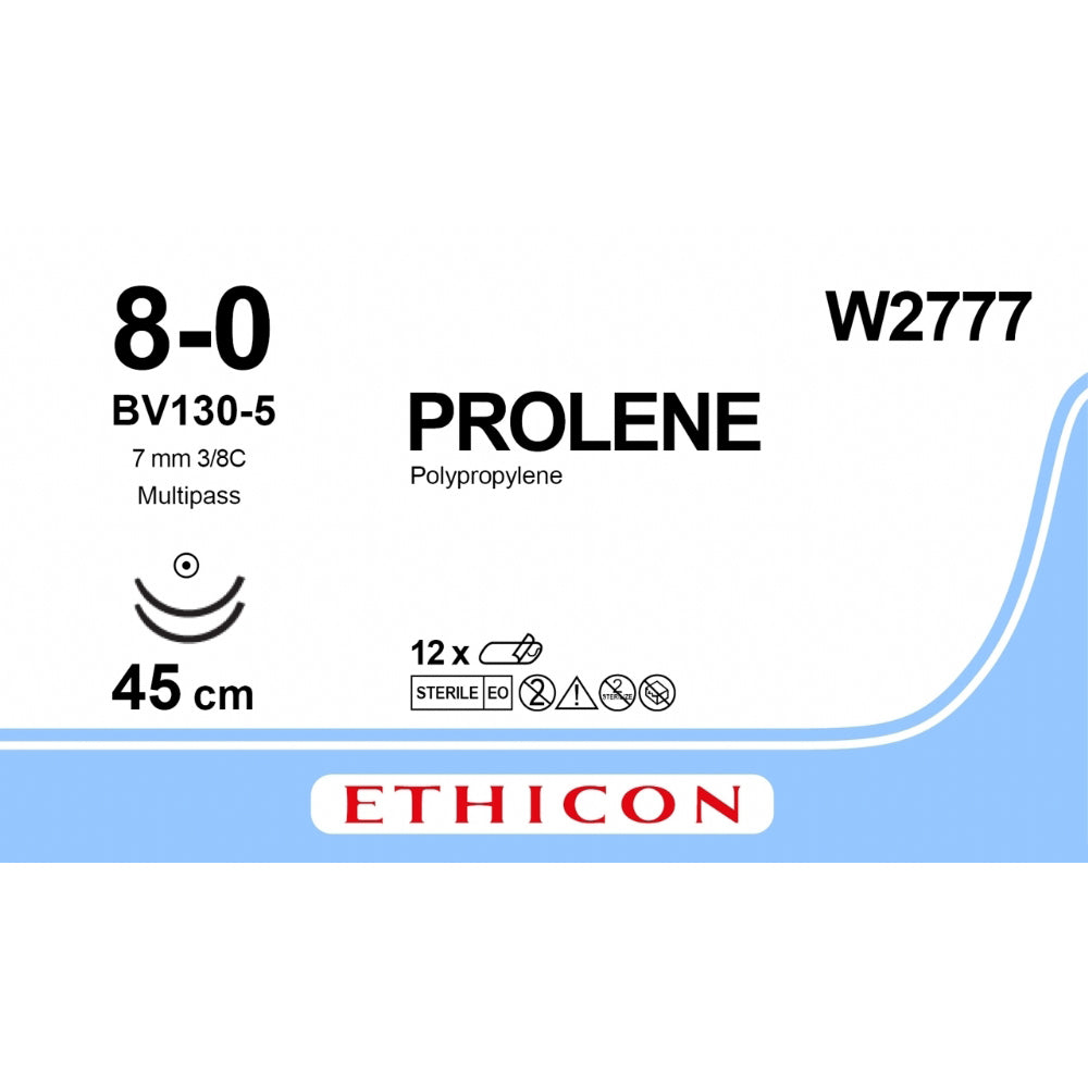 Prolene Blue Sutures 8-0 45cm - Box of 12