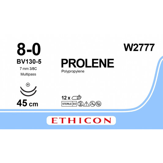 Prolene Blue Sutures 8-0 45cm - Box of 12