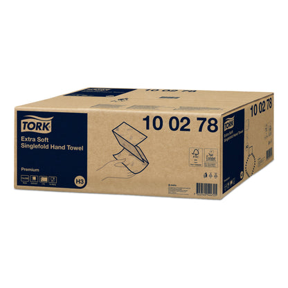 Tork Extra Soft Singlefold Hand Towel Premium 2Ply - 100278 - 3000 Towels - 