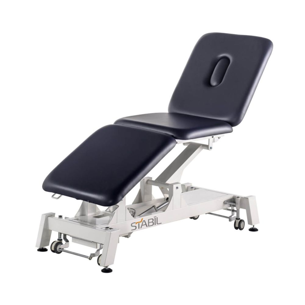 Stabil Pro 3-Section Electric - White Frame / Blue Upholstery 360 OP - 