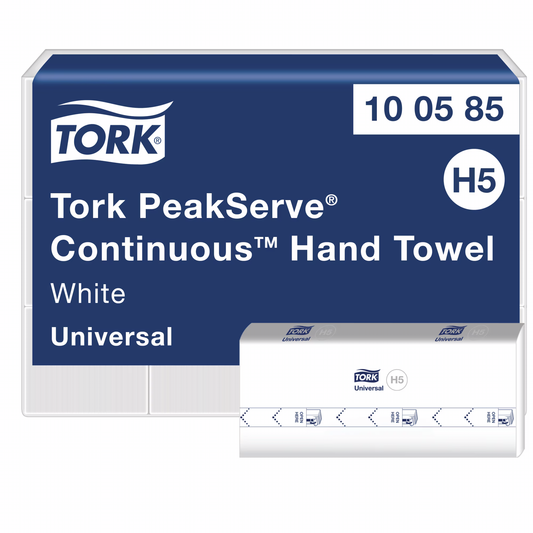Tork PeakServe® Continuous™ Paper Hand Towels White H5 - Case of 12 - 