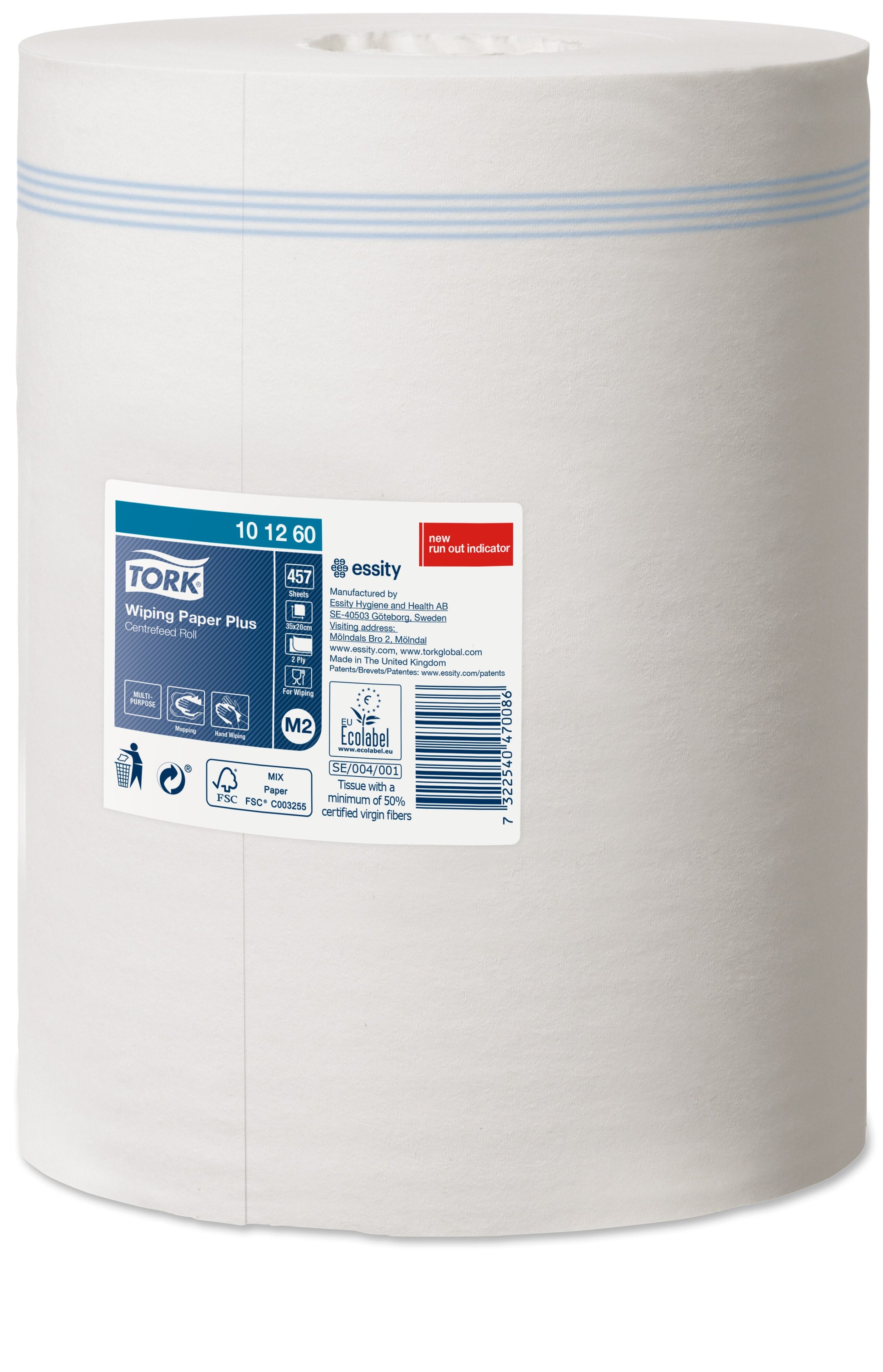 Tork Centrefeed Wiping Paper Plus White M2 x 6 - 