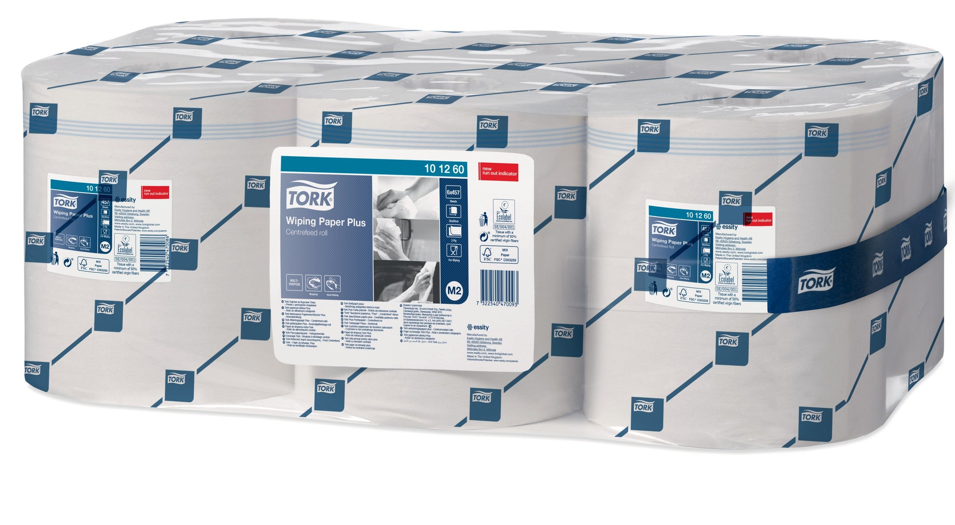 Tork Centrefeed Wiping Paper Plus White M2 x 6 - 