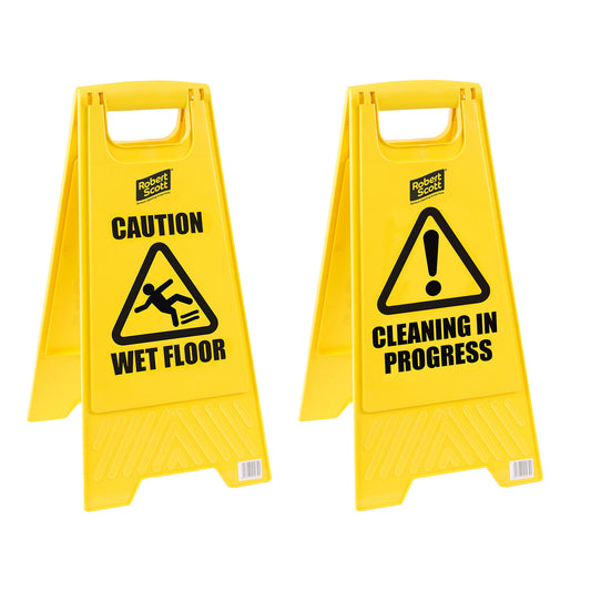 Caution Wet Floor/Cleaning in Progress Sign - 