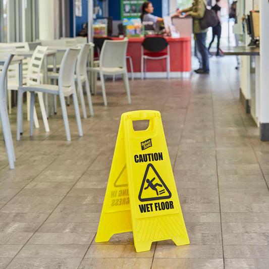 Caution Wet Floor/Cleaning in Progress Sign - 
