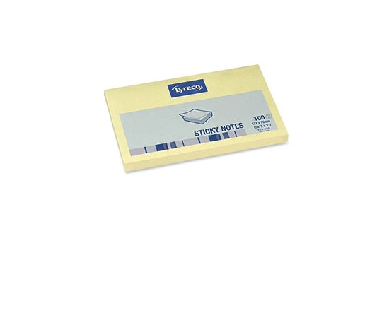Sticky Notes 125x75mm 100-Sheet Yellow - Pack Of 12 - Lyreco