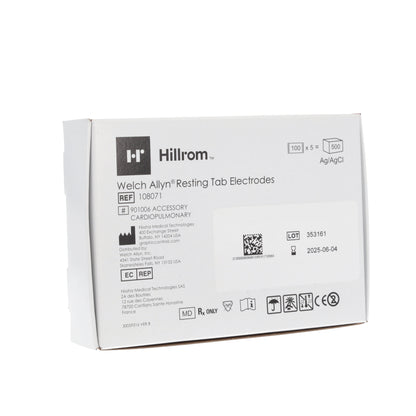 Resting Tab Electrode - AG/AGCL - Pack Of 500 - Welch Allyn