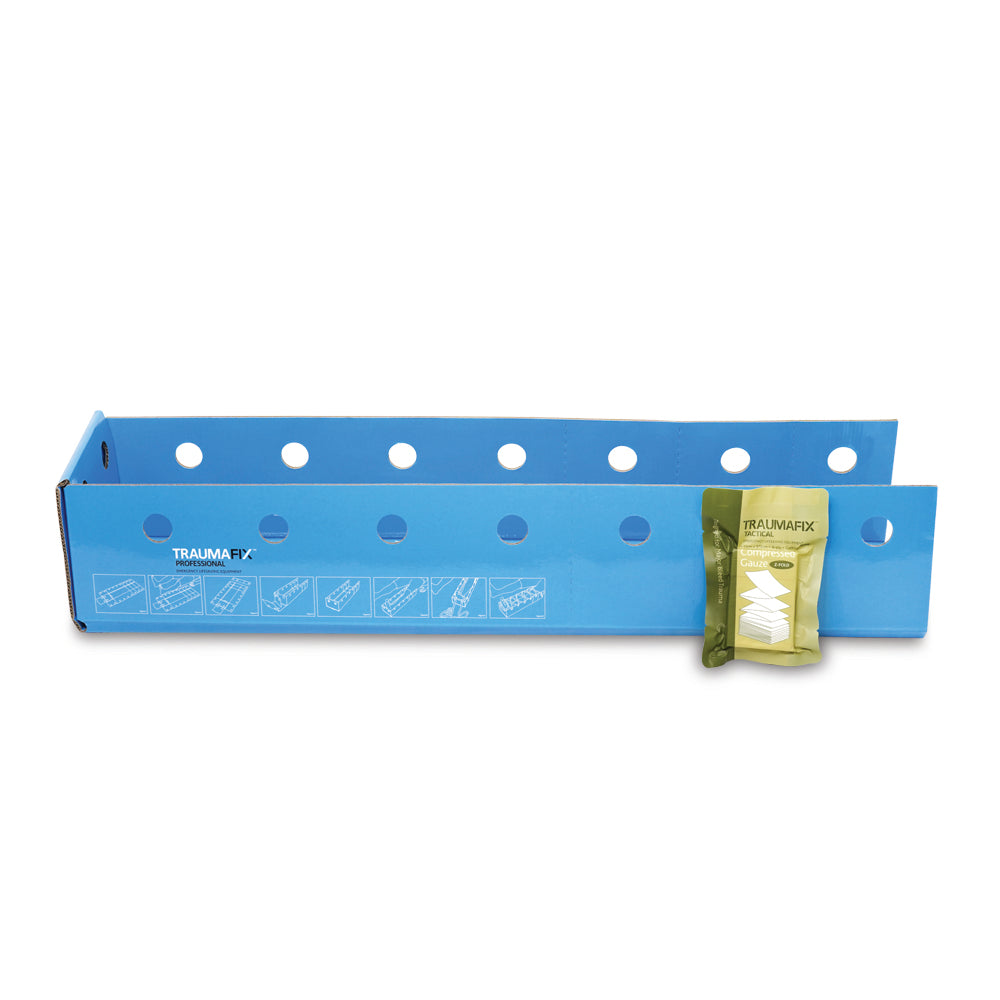 TraumaFix Cardboard Splint with Compressed Gauze – Large - 