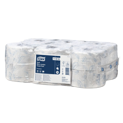 Tork Soft Mini Jumbo Toilet Roll Premium 2Ply - 110254 - Case of 12 x 170m - 