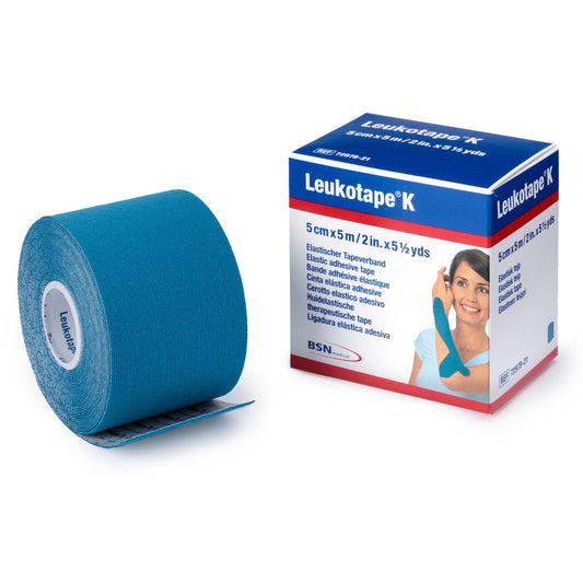 Leukotape® Kinesiology Tape 5cm x 5m - Blue Pack of 5
