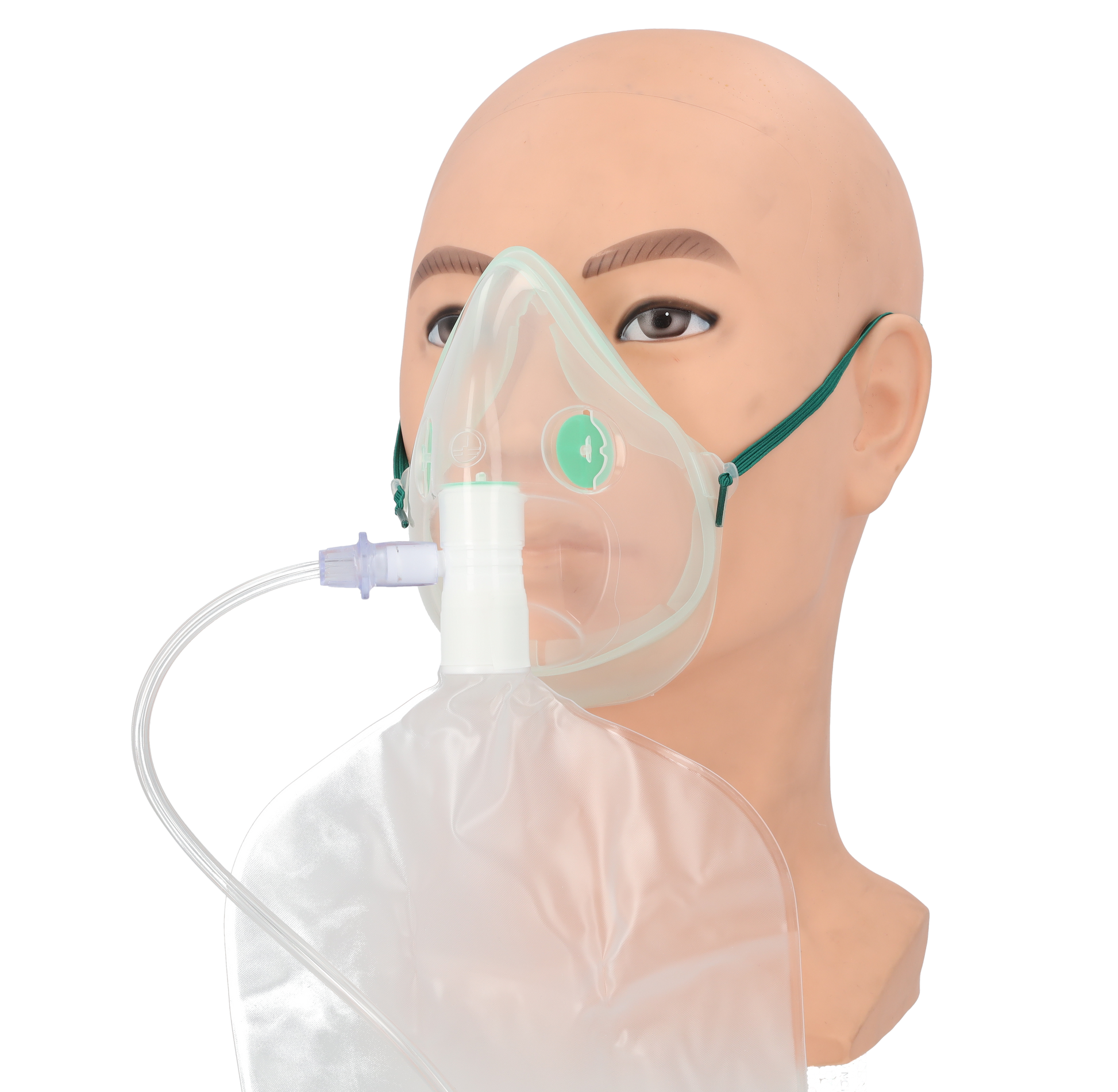 High concentration adult EcoLite oxygen mask + tubing 2.1m - Single - 